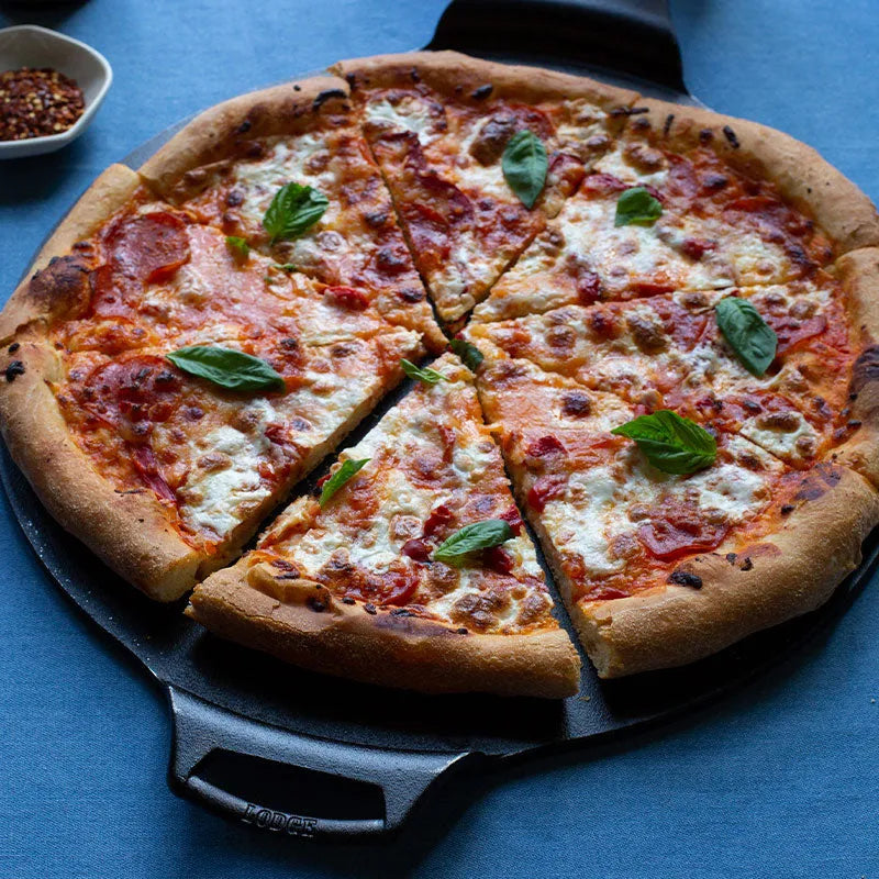 15 Inch Seasoned Cast Iron Pizza Pan