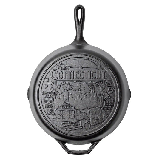 American Road Trip: 12 Inch Seasoned Cast Iron Skillet, Connecticut