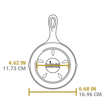 6.5 Inch Seasoned Cast Iron Smoker Skillet