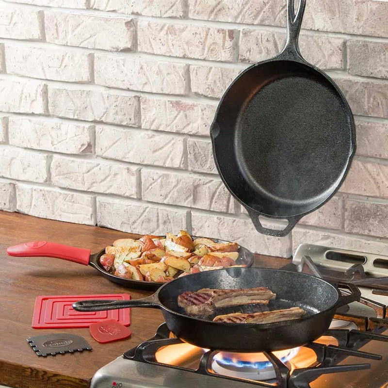Essential Seasoned Cast Iron Pan Set