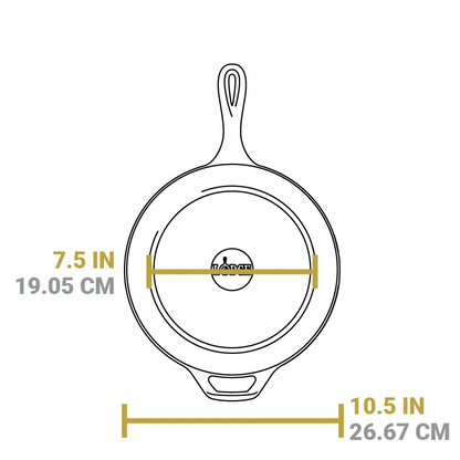 3.2 Quart Seasoned Cast Iron Combo Cooker