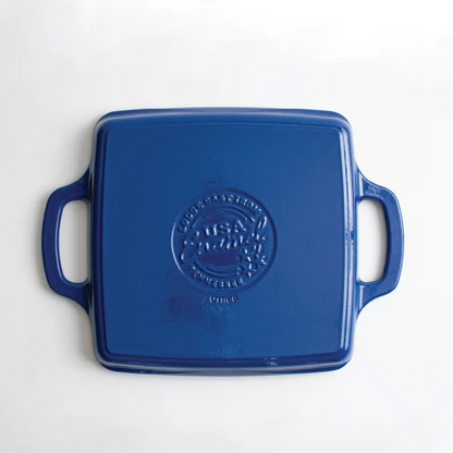 USA Enamel 11 Inch Enameled Cast Iron Grill Pan
