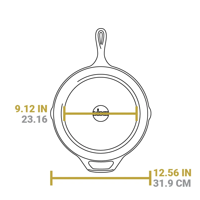 American Road Trip: 12 Inch Seasoned Cast Iron Skillet, New Hampshire